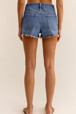 Hi-Rise Vintage Indigo Denim Shorts