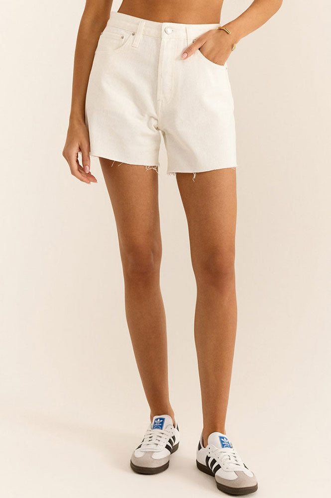Everyday Hi-Rise White Denim Shorts