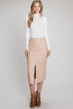 Homebound Leather Skirt