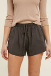 Drawstring Tencel Shorts