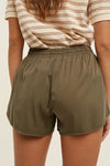 Drawstring Tencel Shorts