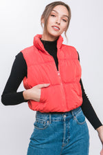 Surround Me High Neck Puffer Vest