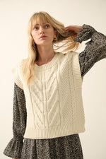 Sleeveless Cable Knit