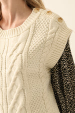 Sleeveless Cable Knit