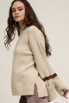 Stripe Sleeve Sweater