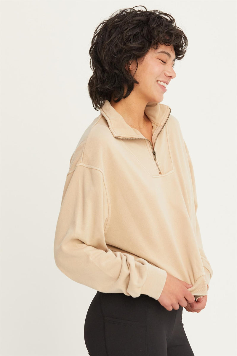 Laid Back Zip Pull Over