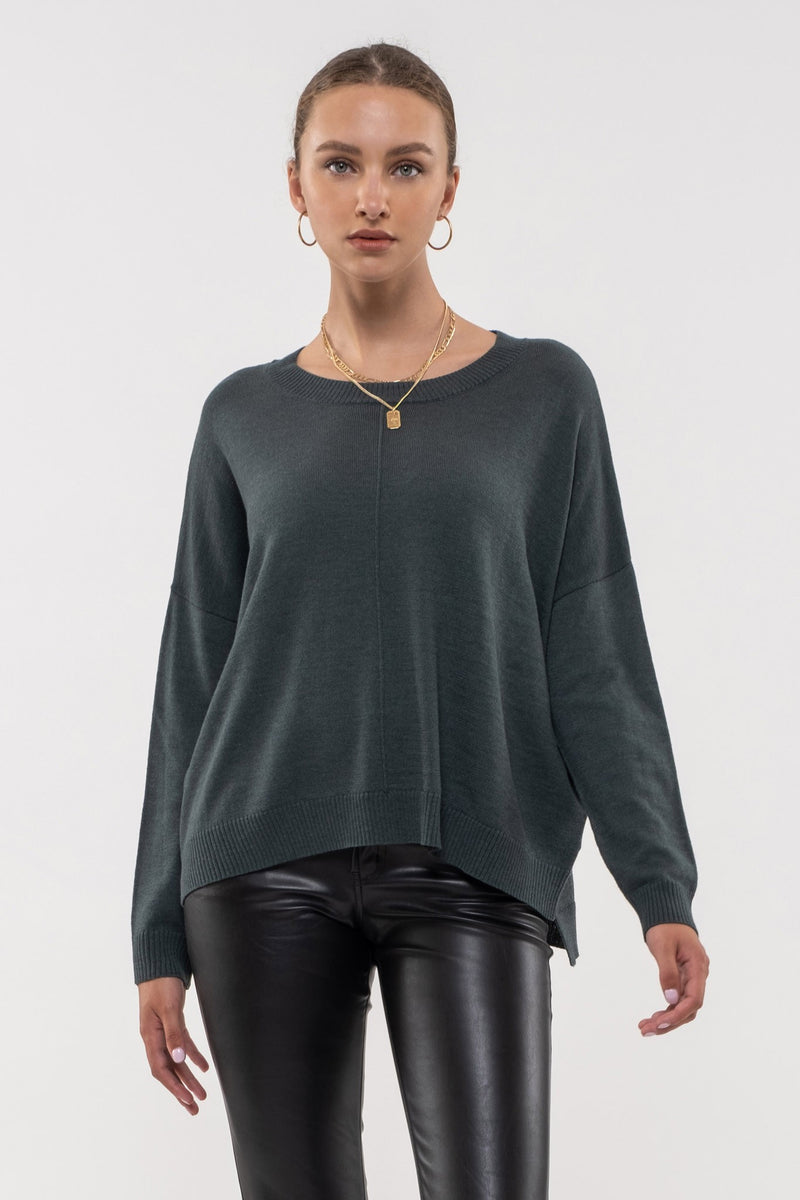 Extended Shoulder Sweater