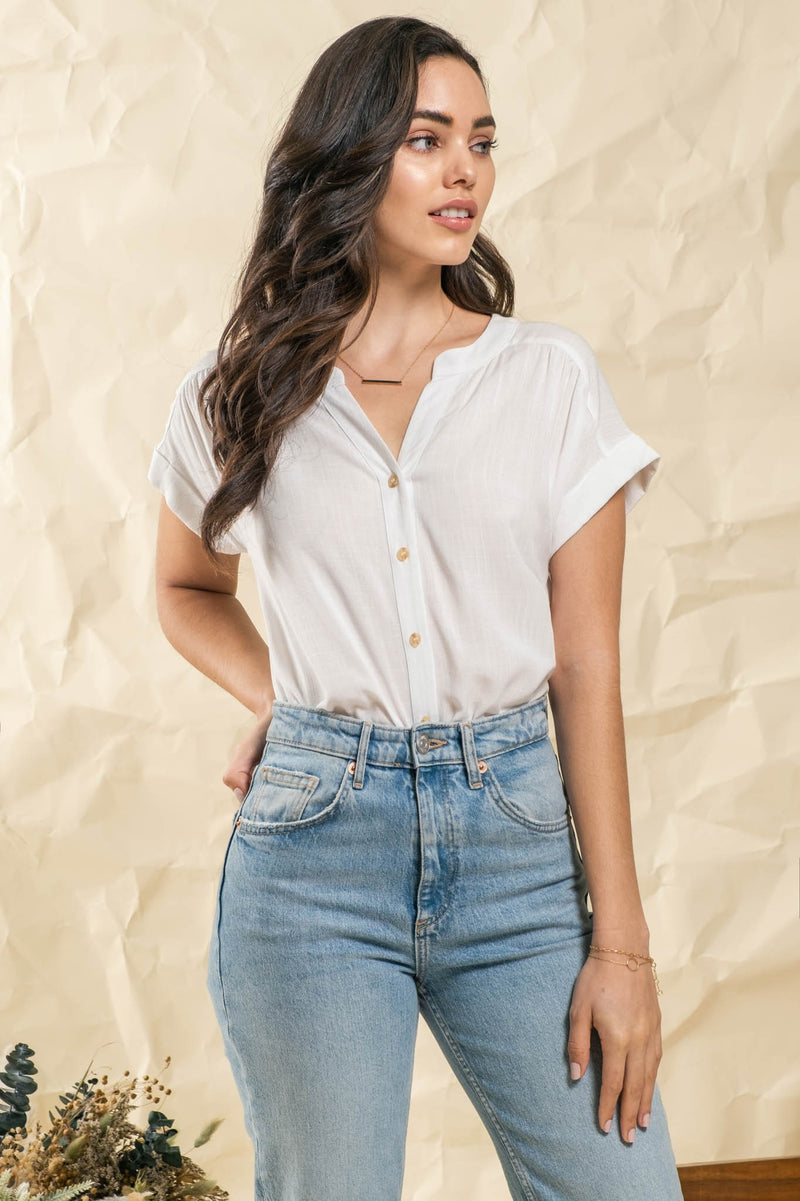 Easy Breezy Button Up Top