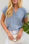 Easy Breezy Button Up Top