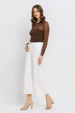 In The Mix High Rise White Denim