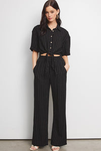 Linen Pinstripe Set