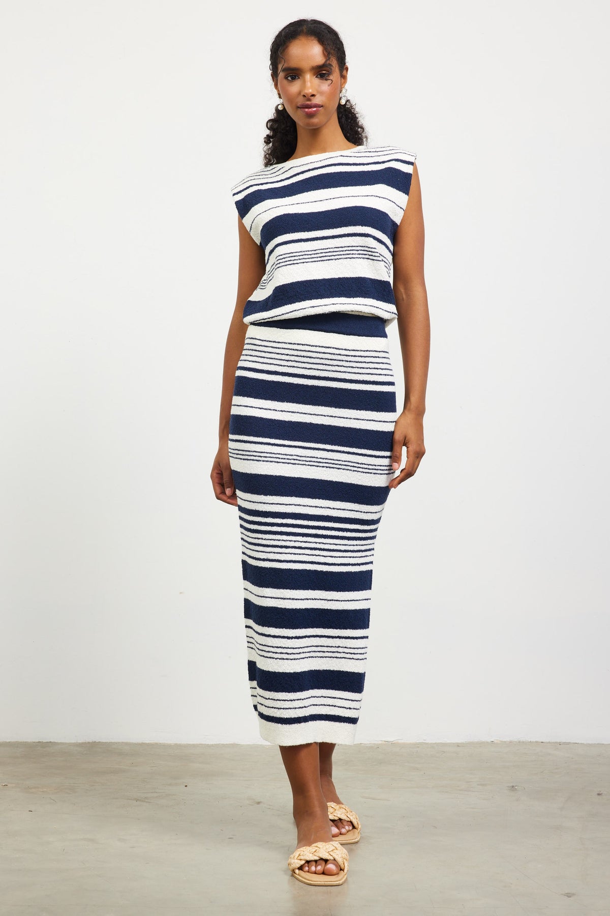 Multi Stripe Knit Set