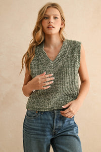 Chenille Chic Vest