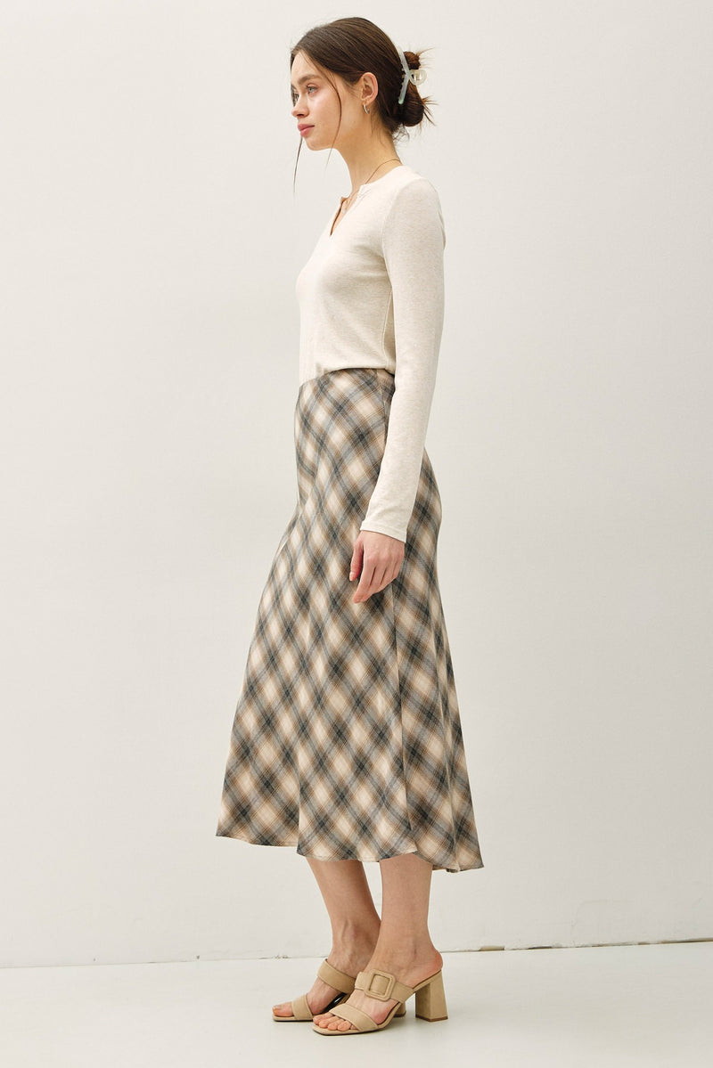 Classic Charm Plaid Skirt