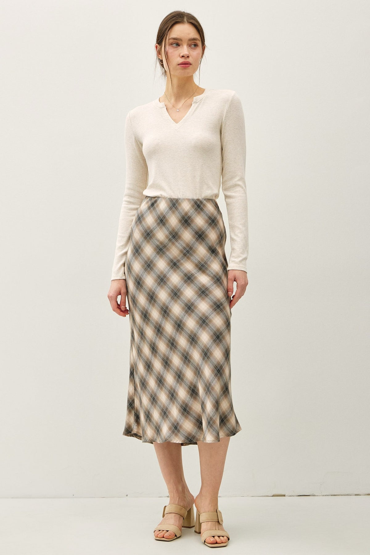 Classic Charm Plaid Skirt