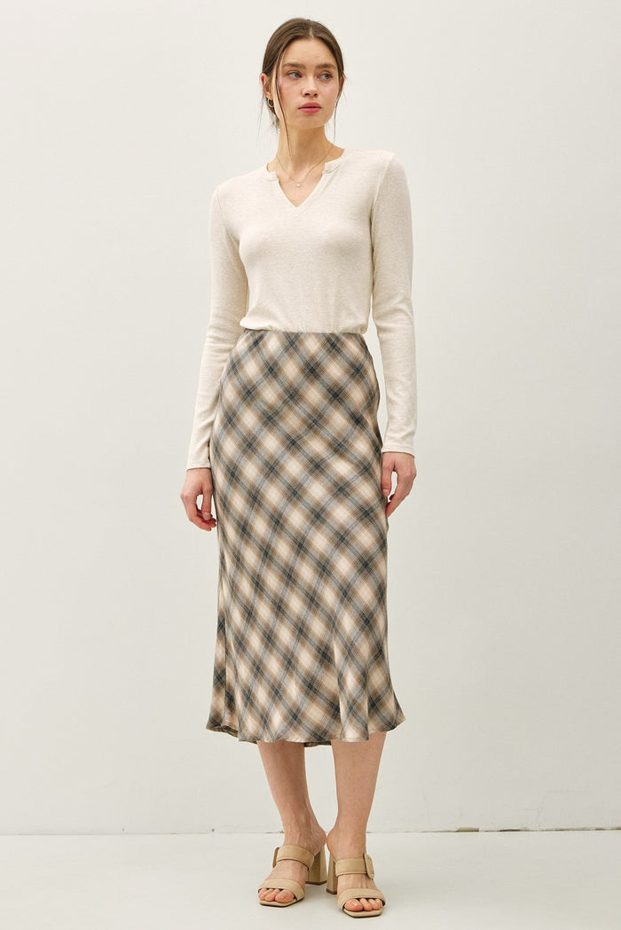 Classic Charm Plaid Skirt
