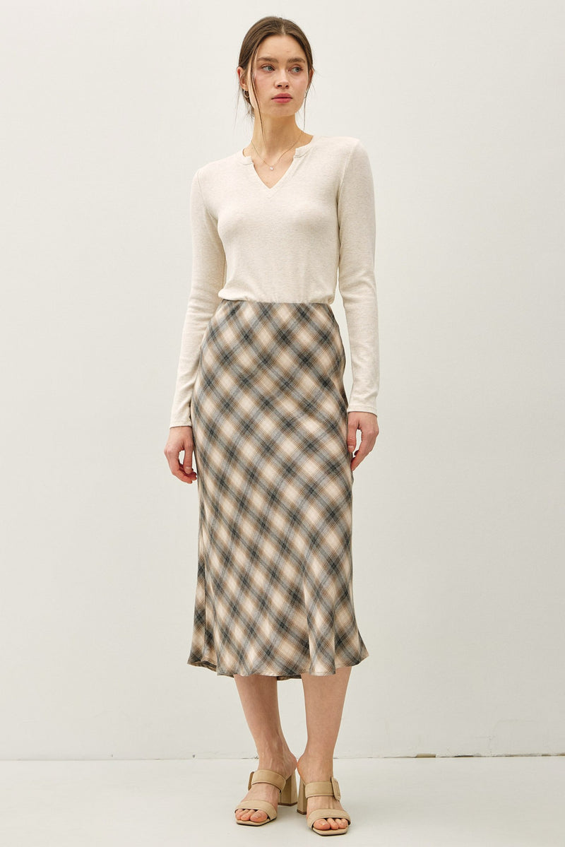 Classic Charm Plaid Skirt