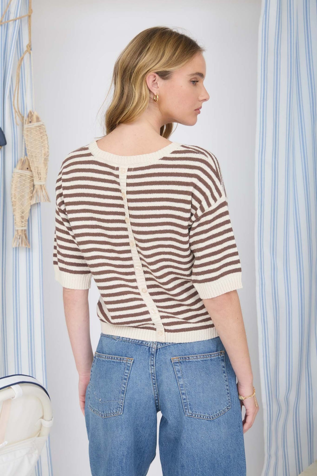 Anchor Striped Sweater
