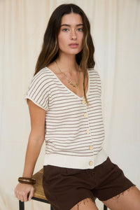 Carefree Stripe Cardigan