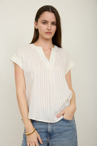 Striped & Sunlit top