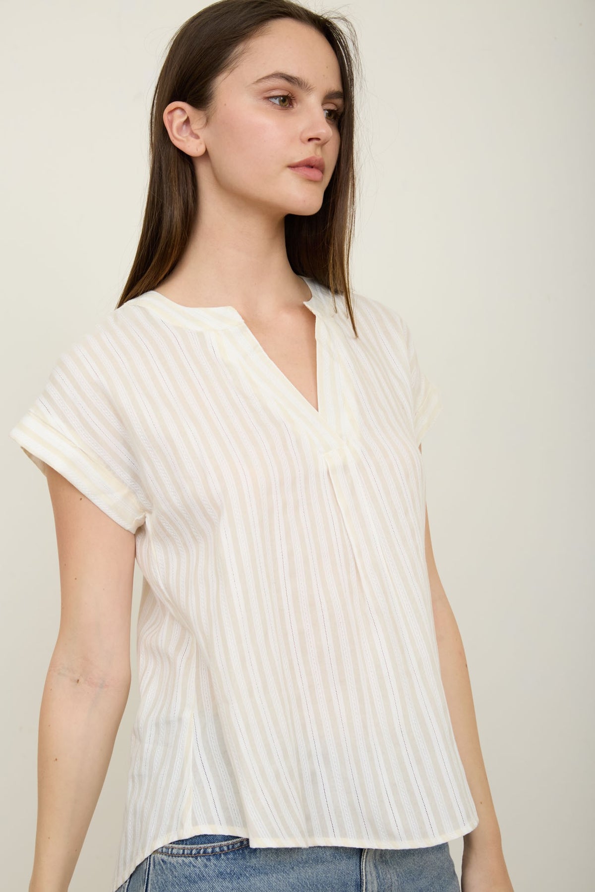 Striped & Sunlit top