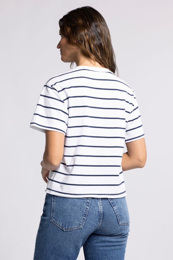 Katelin Striped Short Sleeve Tee