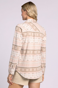 Rose Aztec Lewis Shacket