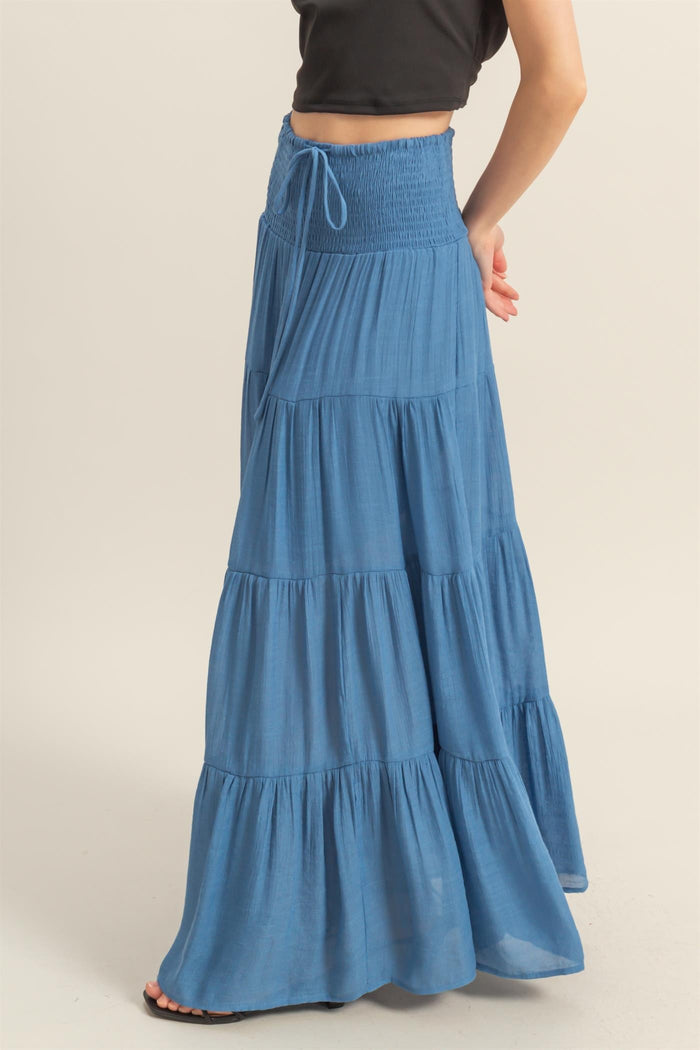 Every Season Tiered Maxi Skirt