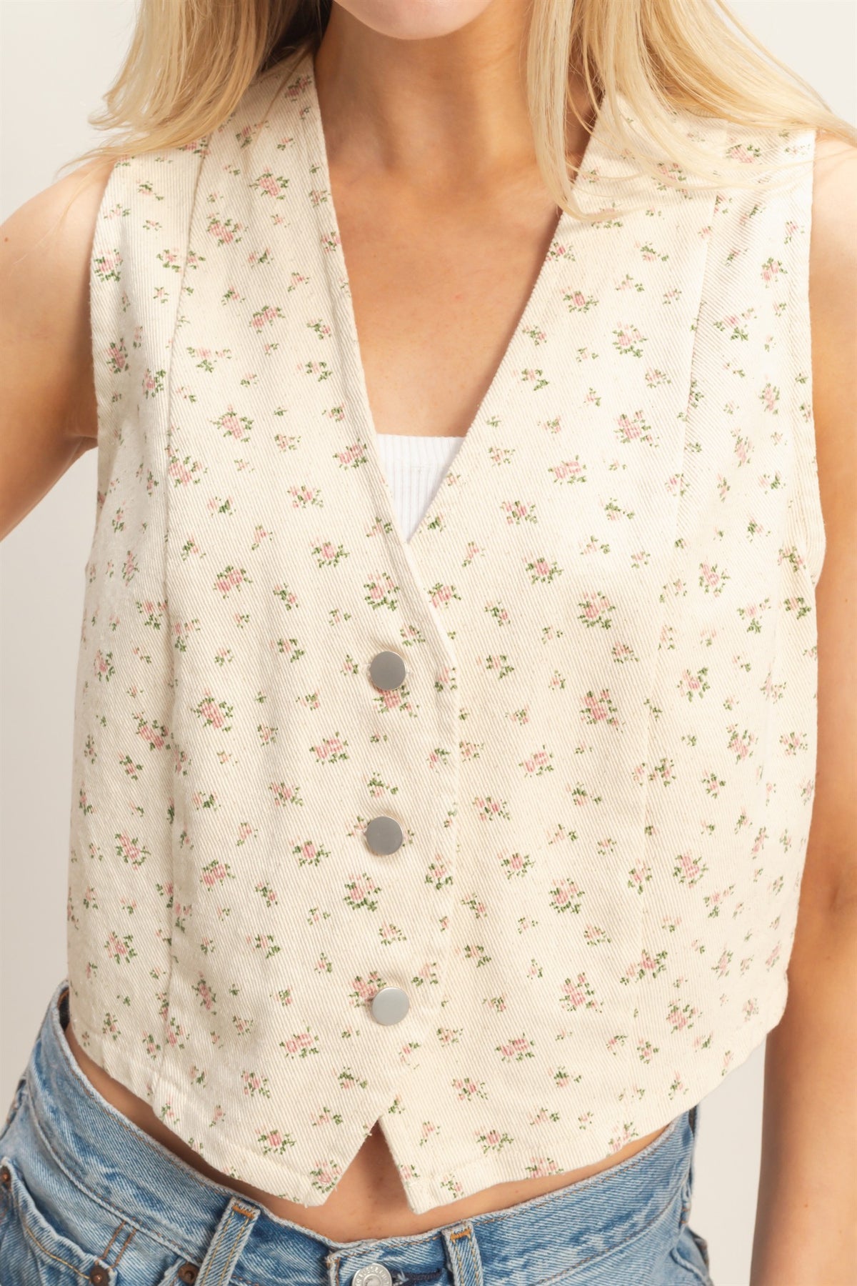 Antique Floral Vest