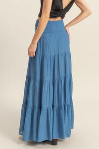Every Season Tiered Maxi Skirt