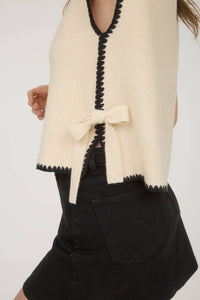Twist & Stitch Mock Neck Sweater