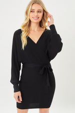 Any Occasion Wrap Knit Dress