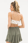 Floral Embroidered Tube Top