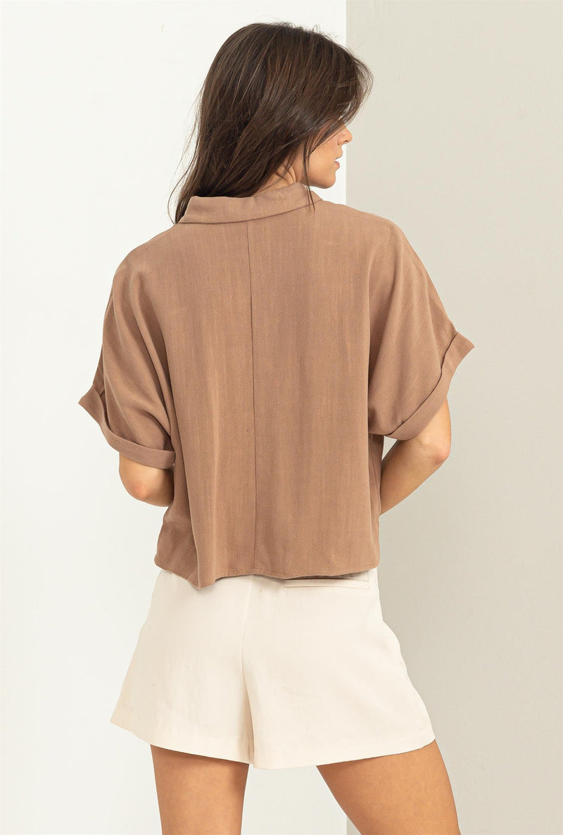Beachside Short Sleeve Button Up