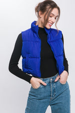 Surround Me High Neck Puffer Vest