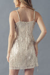Mad Woman Sequin Fringe Dress