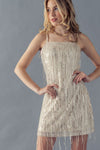 Mad Woman Sequin Fringe Dress