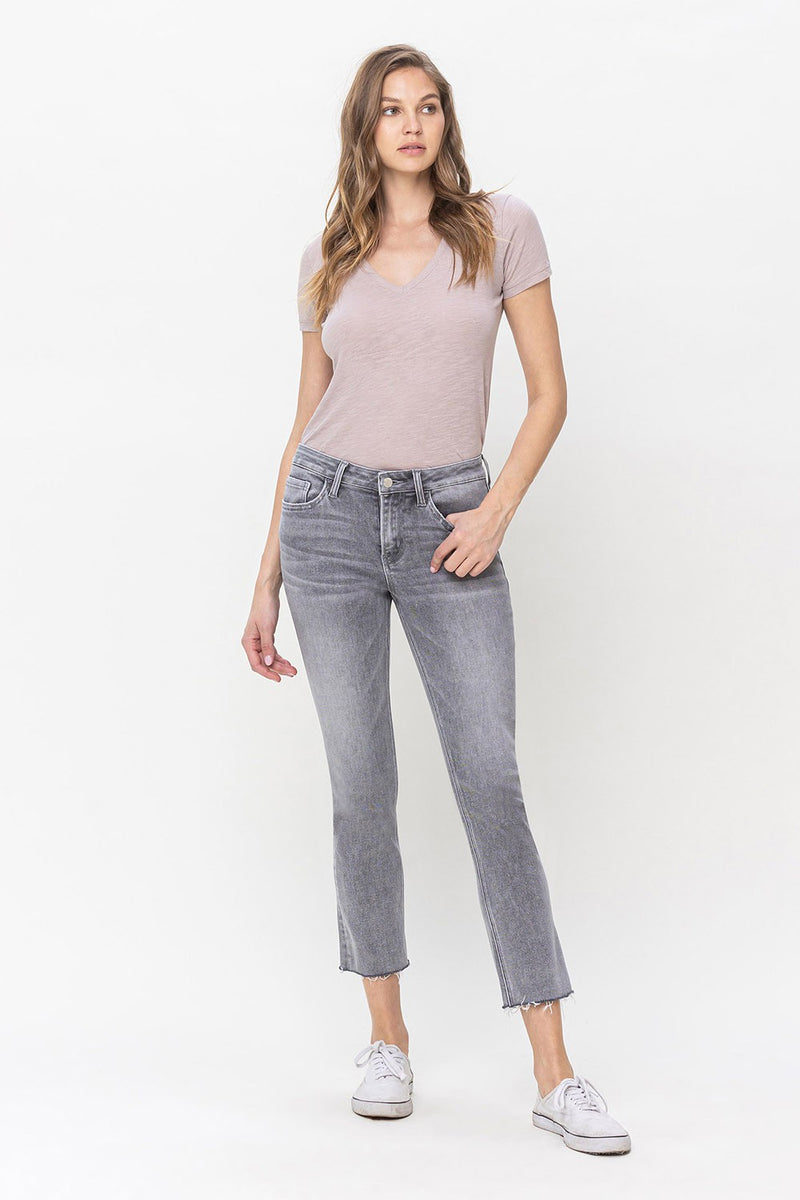 On The Rise Slim Straight Denim
