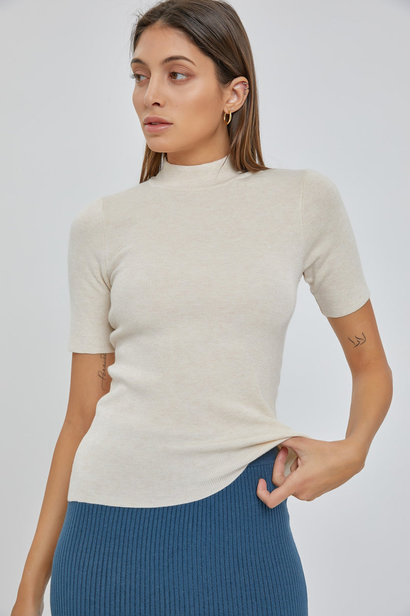 Play For Keeps Mock Neck