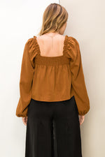 Ruffled Babydoll Crop Top