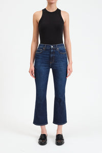 Deep Kiss Shy Girl Crop Flare Denim