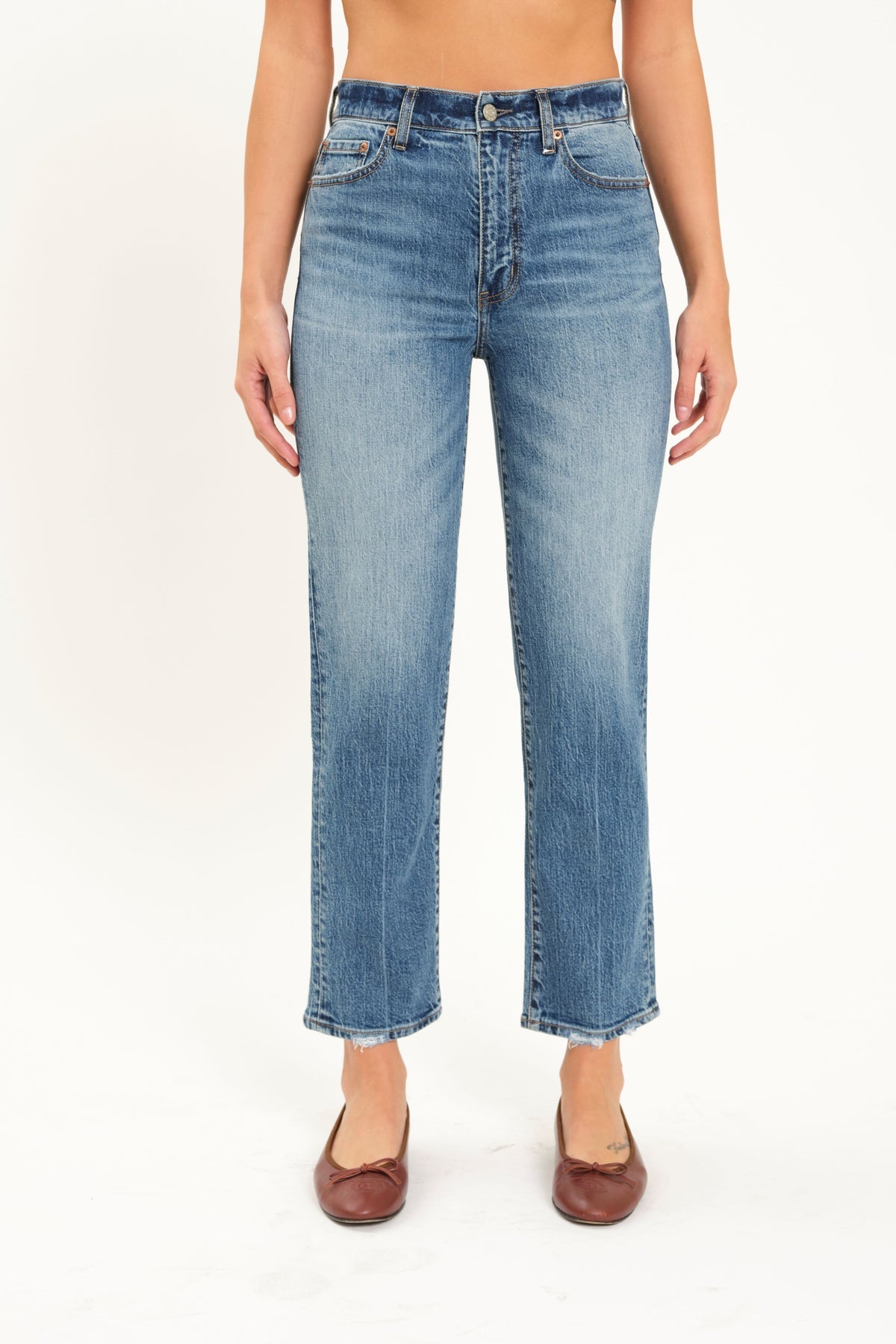 Stunner Straight Up High Rise Denim