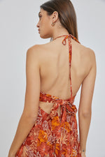 Smocked Halter Mini Dress