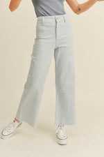 Playing For Keeps Straight Wide Leg Denim