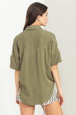 Happy Now Tie Front Shirt