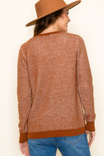 Harvest Time Two Tone Pullover Sweater