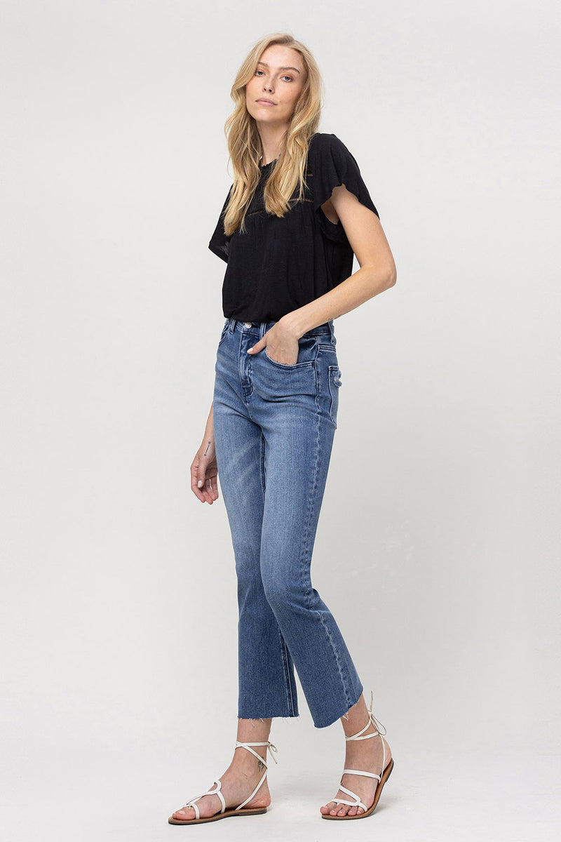 Kick Em Up Super High Rise Kick Flare Denim
