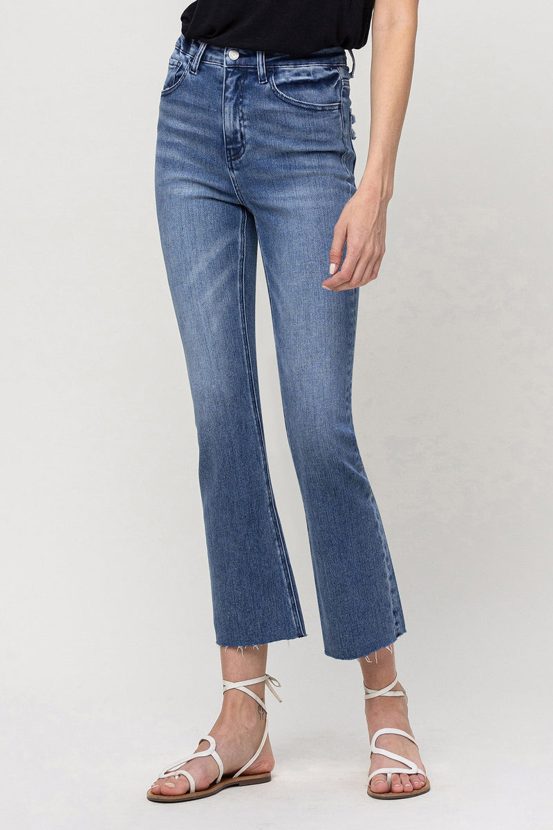 Kick Em Up Super High Rise Kick Flare Denim