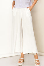 Wide Leg Linen Blend Pants