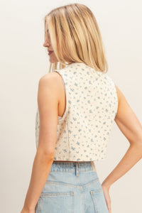 Antique Floral Vest